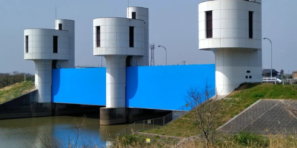 土木工事（橋梁、水門）のイメージ