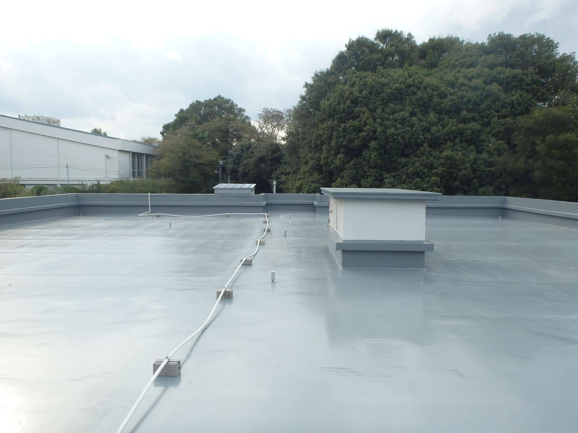 県立水戸南高校管理棟屋上防水改修工事／茨城県立水戸南高等学校