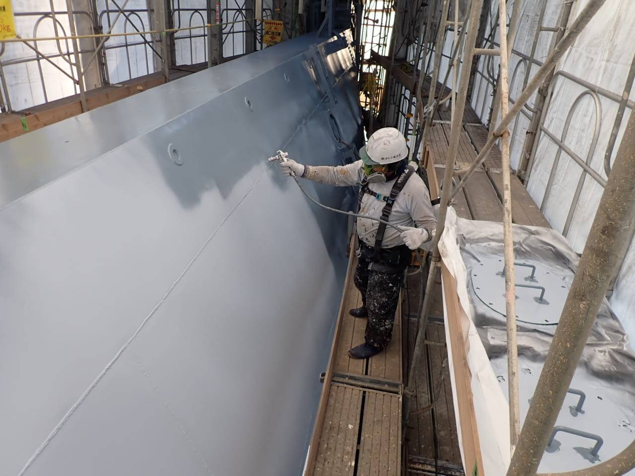 R２常陸川水門外塗装工事／国土交通省 関東地方整備局 霞ヶ浦河川事務所／優良工事表彰【常陸川水門5号ゲート】【新横利根閘門】