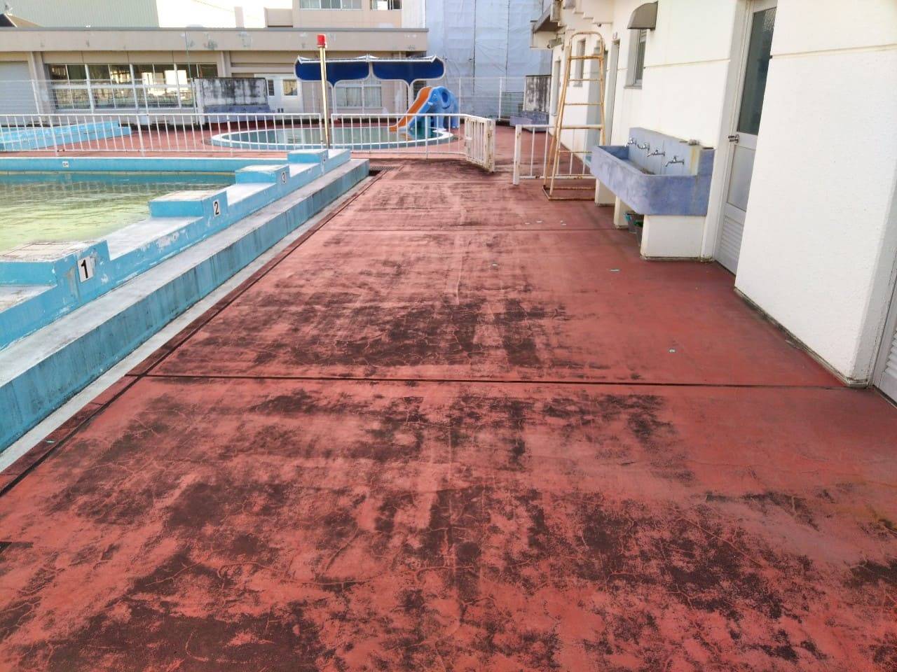 水戸聾学校プールサイド改修工事／茨城県立水戸聾学校