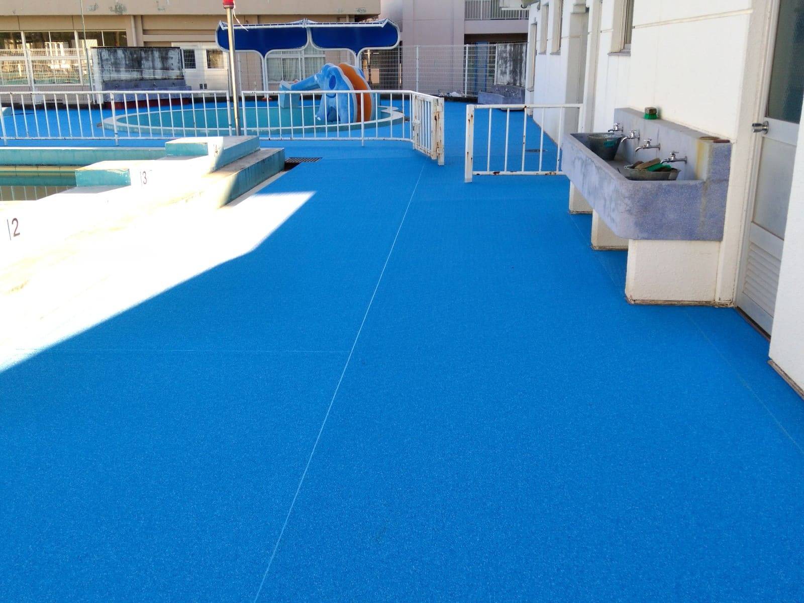 水戸聾学校プールサイド改修工事／茨城県立水戸聾学校