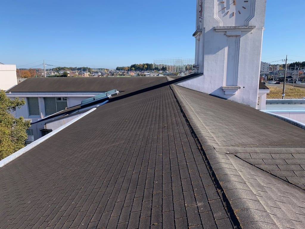 中央看護専門学校実習棟屋根防水改修工事／茨城県