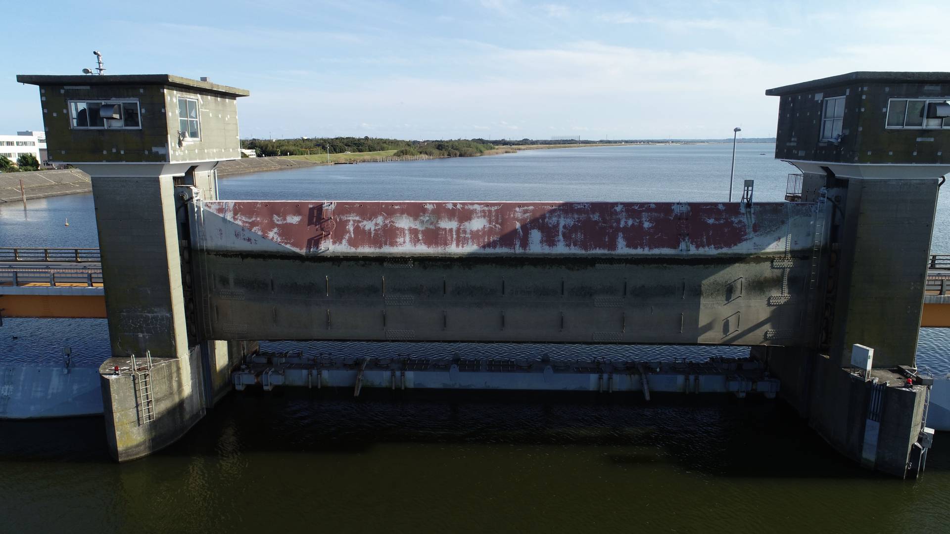 R３常陸川水門外塗装工事／国土交通省 関東地方整備局 霞ヶ浦河川事務所／難工事功労表彰【常陸川水門6号ゲート】【新横利根閘門】